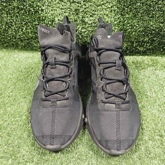 Nike React Element 55 Triple Black Athletic Sneakers BQ6166-008 Mens 12 main image 6